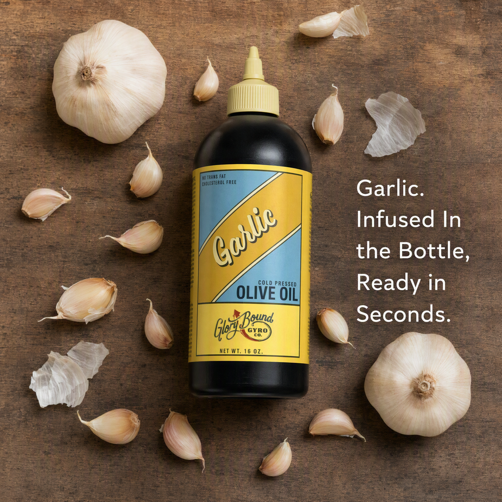 Glory Bound Garlic Cold Pressed Olive Oil, 16 oz