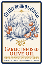 Glory Bound Garlic Cold Pressed Olive Oil, 16 oz