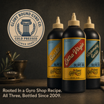 Glory Bound Gyro Co. — rooted in a gyro shop recipe, all three bottled since 2009