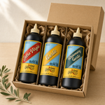 Complete Set packed in a kraft gift box with corrugated dividers
